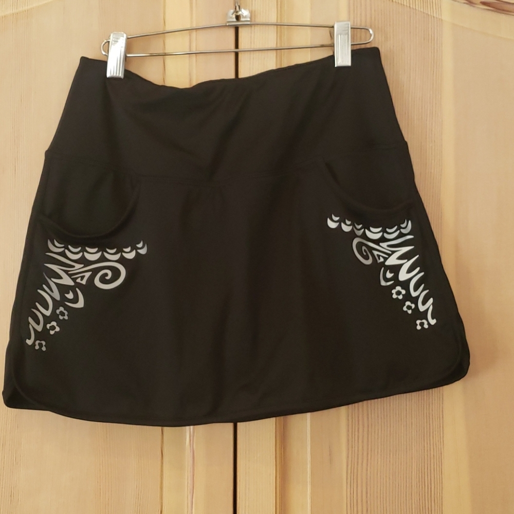 Black running skirt